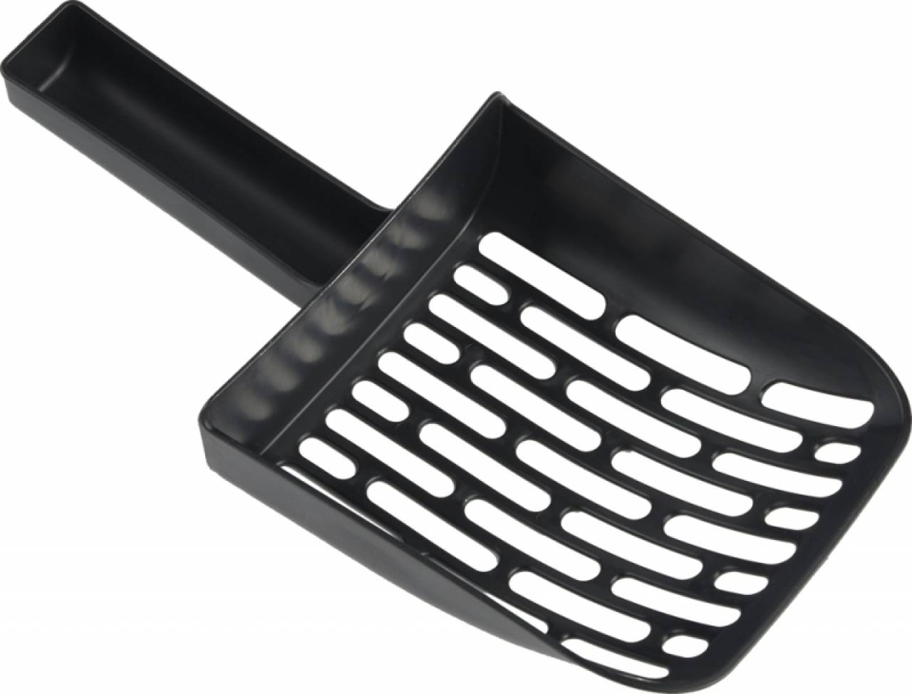 Schwarze Katzenschaufel perfekt für Katzentoilette P CATTRAY LUX BLACK, Größe: XL